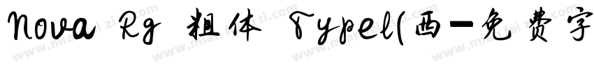 Nova Rg 粗体 Typel(西字体转换
